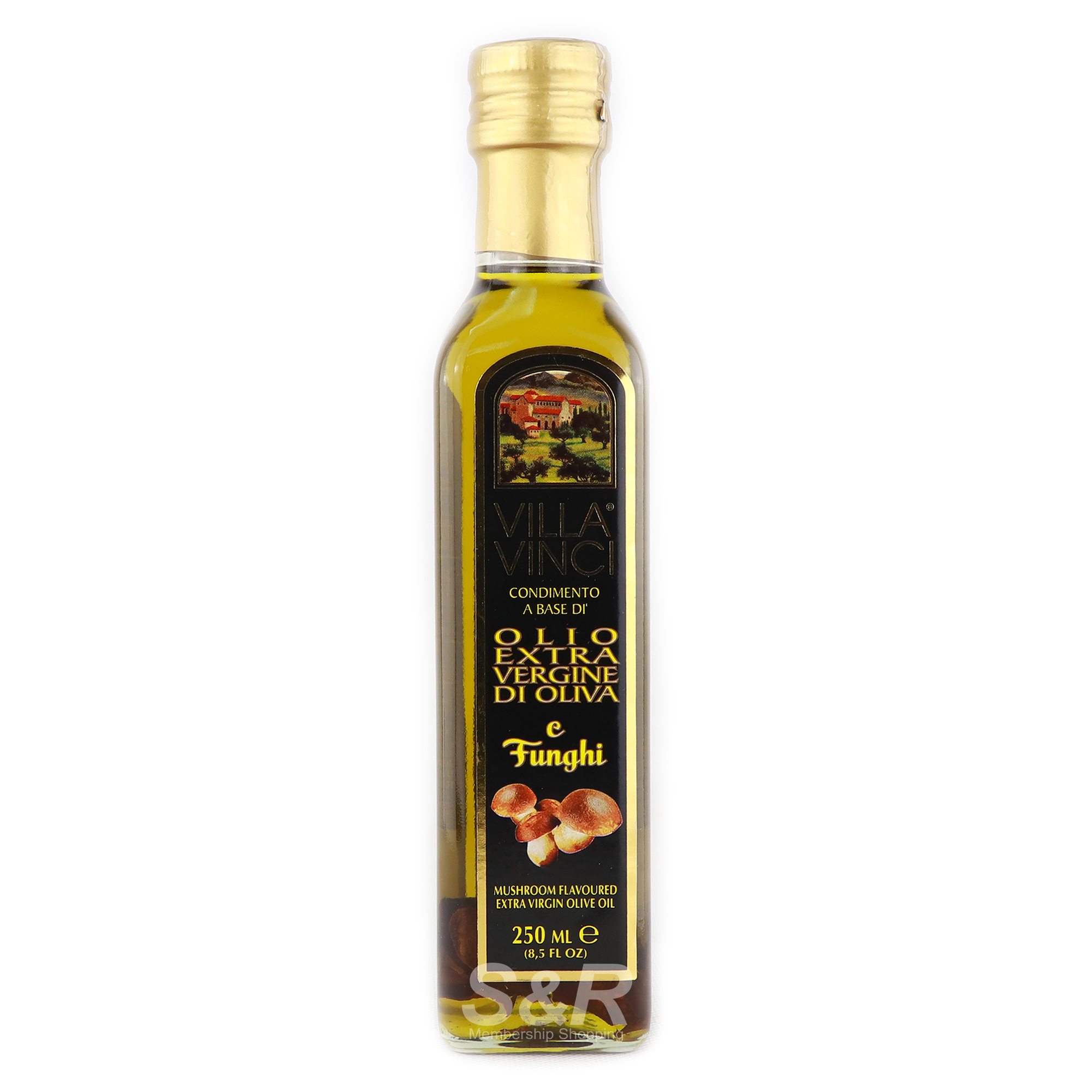 Villa Vinci Extra Virgin Olive Oil Mushroom Flavor 250mL Villa Vinci Extra Virgin Olive Oil Mushroom Flavor 250mL